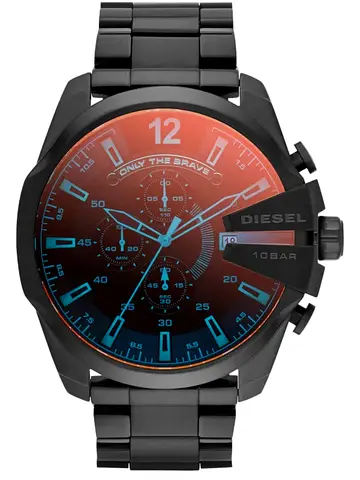 Diesel Mens Quartz Watch, Analog Display and Stainless Steel Strap, DZ4329