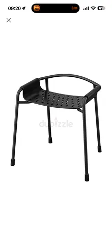 IKEA Marius-style Black Stool / Shower Chair /Small Chair - Good Condition