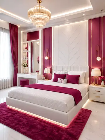 Decent modran 180*200 king size bed white color