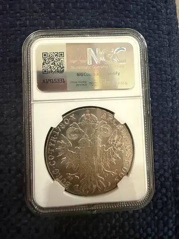 1780 Maria Theresa silver Thaler NGC Graded Coin