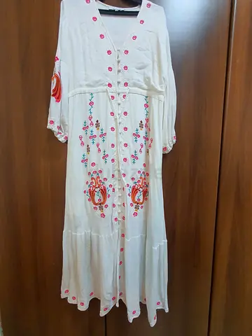 Embroidered maxi dress