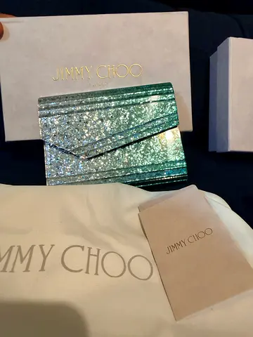 Jimmy Choo Sweetie clutch bag with box and dustbag