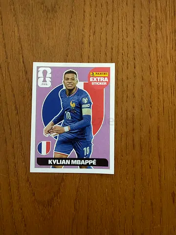 Kylian Mbappé Panini Sticker / Trading Card (Single) - Extra Sticker