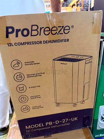 ProBreeze PB-D-27 12L Compressor Dehumidifier - New in Box