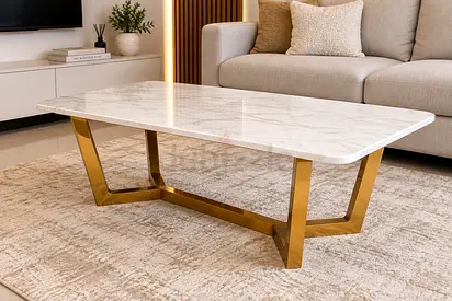 Home Centre Capella Marble Coffee Table – Like New