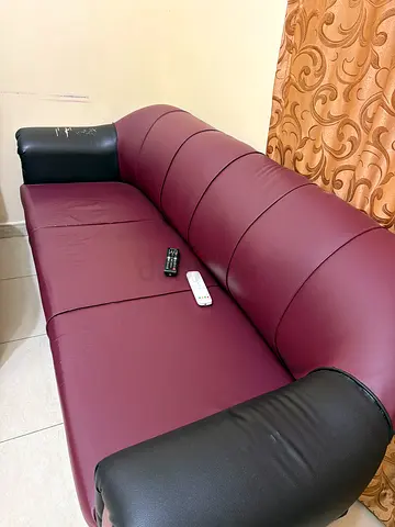 Three seater sofa, Rexine for sale
