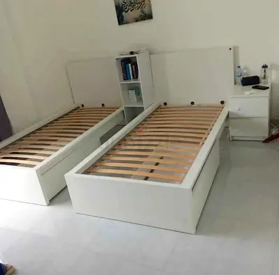Ikea malm single bed frame with Ikea mattress in excellent condition