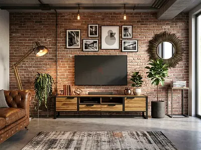 Industrial style TV unit - Dimehouse