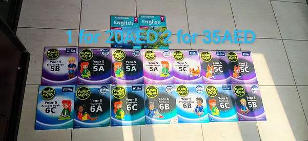 Set of Primary/Secondary School English Workbooks(Year 7)-Not used Power Maths (4-5-6) - Gently Used