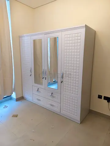 Wooden Four Door Wardrobe Available For Sale