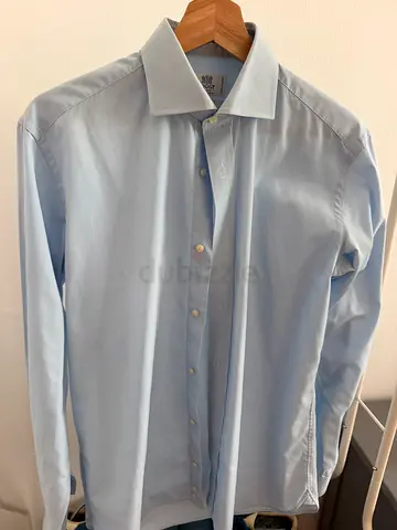Boggi Milano Light Blue Easy Iron Shirt – Size 38 – Good Condition