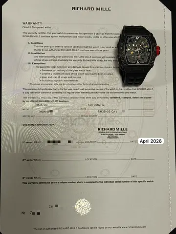 RM35-03 black 2026 new