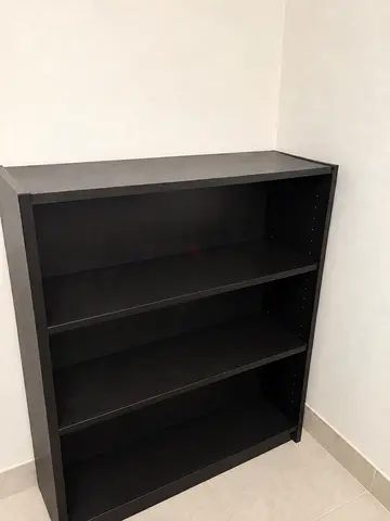 Dark Wooden 3-Shelf Bookcase - Good Condition