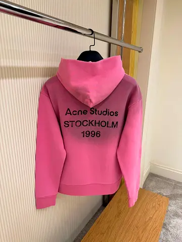 Acne studios Fleece logo hoodie