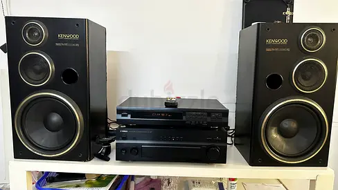 Yamaha AX397 Stereo Amplifier along with TX492 Stereo Tuner and Kenwood 3Way Floor standing speakers