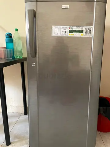 Single-door stainless steel refrigerator - good working condition