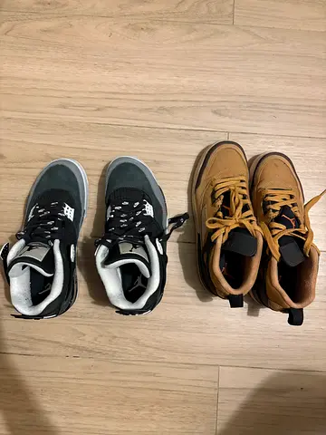 Two Jordan’s size 38 and 38 in a half custom laces price is negotiable