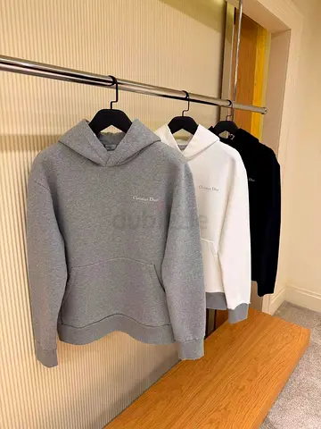 Christian Dior Hoodies - Grey, White, Black (SUPER MASTER QUALITY)