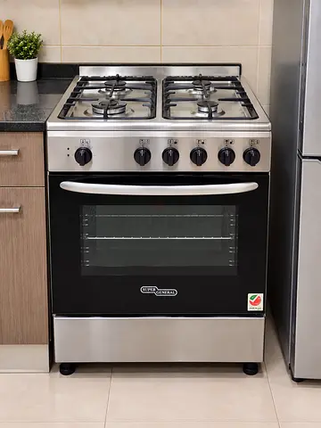 Super General 4-Burner Gas Cooker with Oven