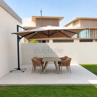 Aluminium Outdoor Umbrella with Rotating Canopy for car parking / swin /setting outdoor