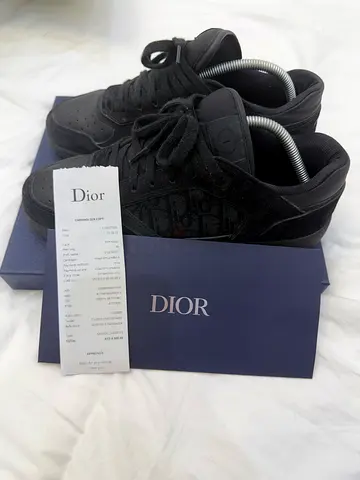 Dior b27 black sneakers size 42