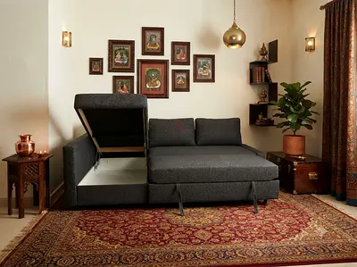 L-Shape Sofa Bed with Storage
A practical choice for everyday use with extra sleeping space and bui