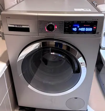 Bosch Series 8 latest Washer  - 9kg, Silver With Wifi Option