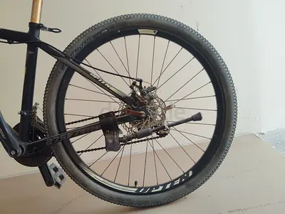 Used mountain bike - rear wheel and frame (needs minor repairs)