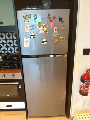 Beko Used stainless steel double-door refrigerator in good condition