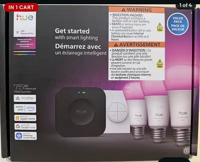Complete Philips HUE Smart Light Bulb Set Kit
