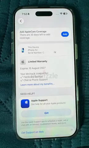 📱 Mint iPhone 17 Air (100% Battery / Valid Apple Warranty)