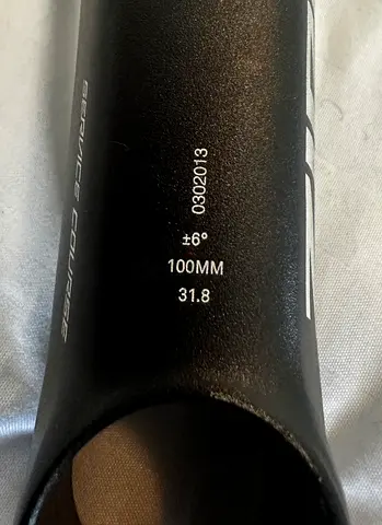 ZIPP Service Course 31.8mm Bicycle Stem - 100mm, 6°