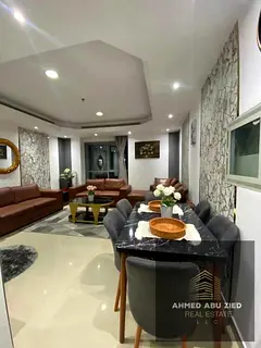 Luxury 1BHK for monthly rent in Corniche Tower - Ajman | Master bedroom | Spacious | New furniture |