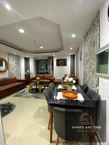 Luxury 1BHK for monthly rent in Corniche Tower - Ajman | Master bedroom | Spacious | New furniture | Balcony | Open view | Gym + swimming pool | .