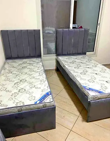 Brand New Wooden Valvet Fabric Strong Single Bed Frame For Sale