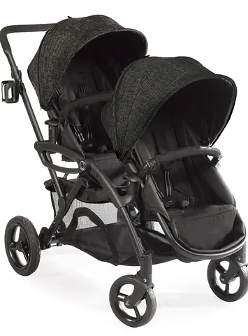 Kolcraft Contours Options Elite Tandem Carbon Grey Double Stroller