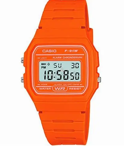 CASIO F91 W Orange pop
