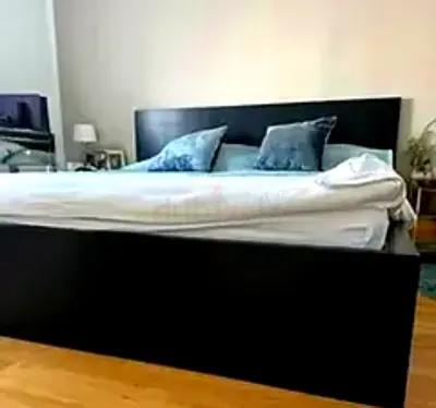 Ikea Queen size bed with mattress and storage drawers
