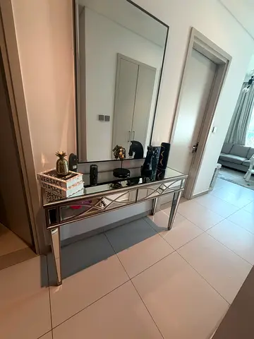 Elegant mirrored console table