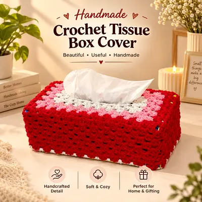Handmade Crochet tissue box