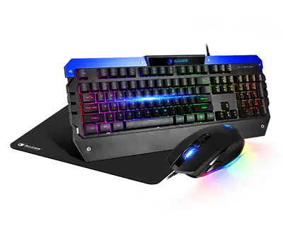 RGB Wired Gaming Keyboard + Mouse Combo with Mousepad (Like-New)