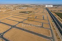 Residential land on Street 24 in the new Al Hooshi project, with a G+1 villa permit and 50% roof are