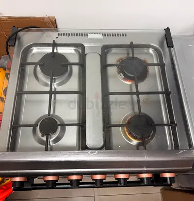 Used 4-Burner Stainless Steel Gas Hob