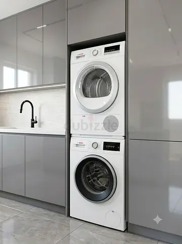 Bosch Latest Model 9kg Washer & Dryer Set – Modern Laundry Pair
