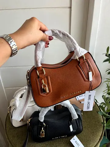 Marc Jacobs Small Leather Top-Handle Bag - Brown (New)