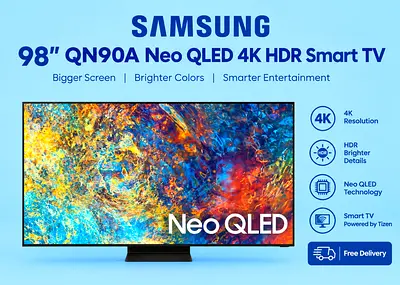 Samsung 98" QN90A Neo QLED 4K HDR Smart TV