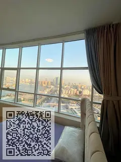 Opportunity in Ajman, Orient Towers: Two bedrooms and a living room, spacious, with a 300,000 AED do