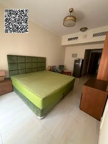Fully Furnished Studio for Annual Rent in Al Jurf 2, Ajman – Next to National School with Balcony