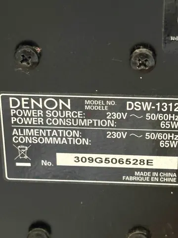 Denon DSW-131 Powered Subwoofer / Speaker - Used