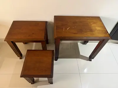 Strong Solid Wood Nest of Tables for sale